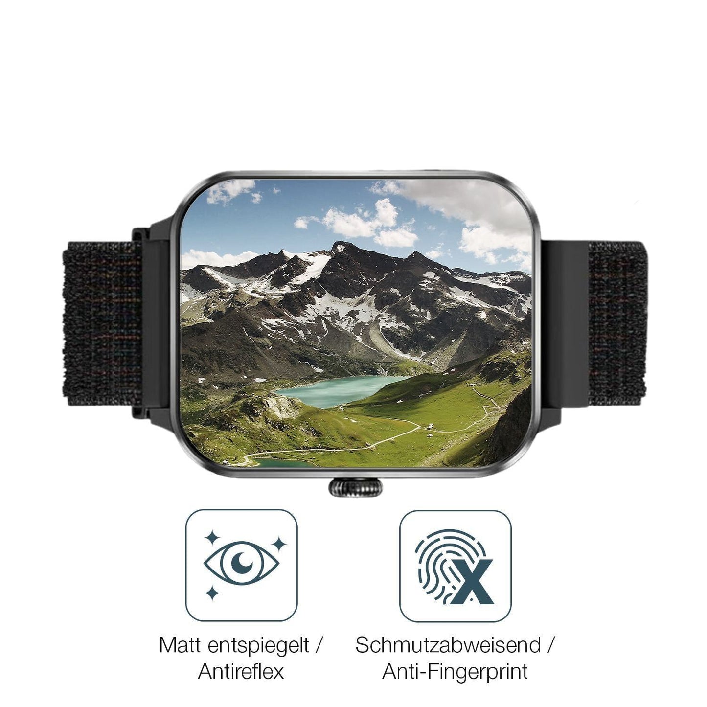 2x 9H Schutzfolie matt für IOWODO R50pro 1.85 Zoll (5)