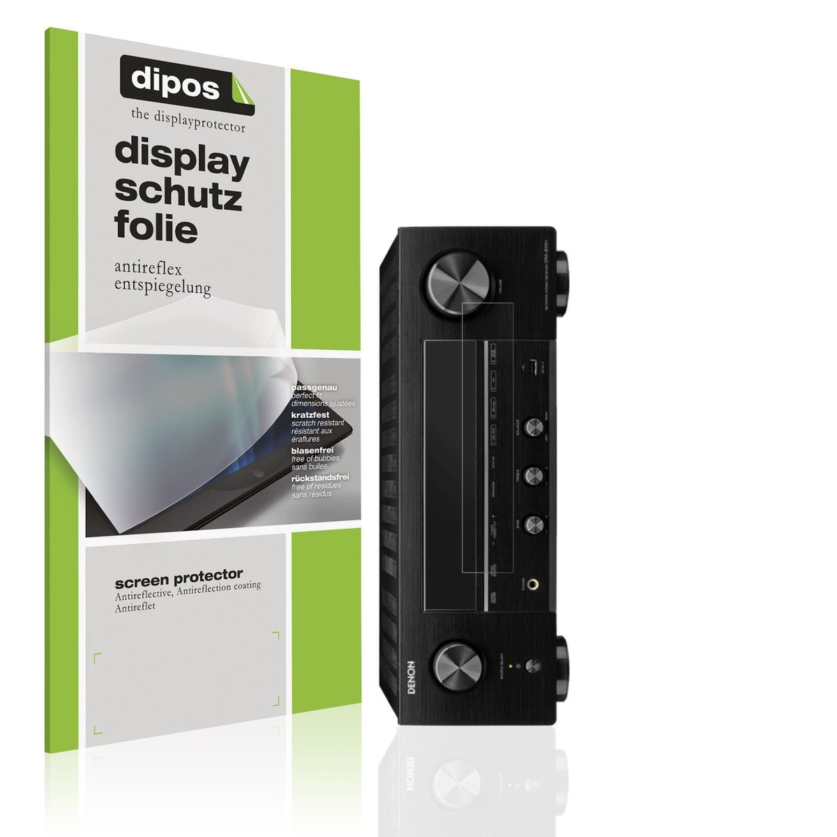2x Schutzfolie matt für Denon DRA-800H Display-Sch (1)