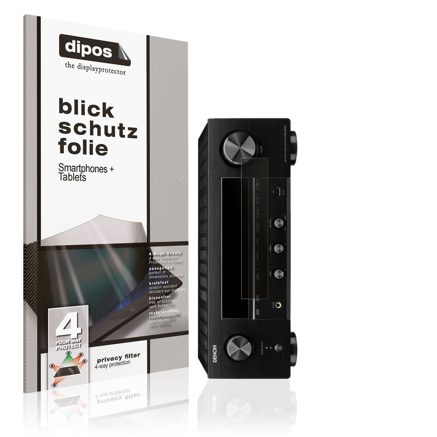 Blickschutzfolie für Denon DRA-800H matt Schutzfol (1)