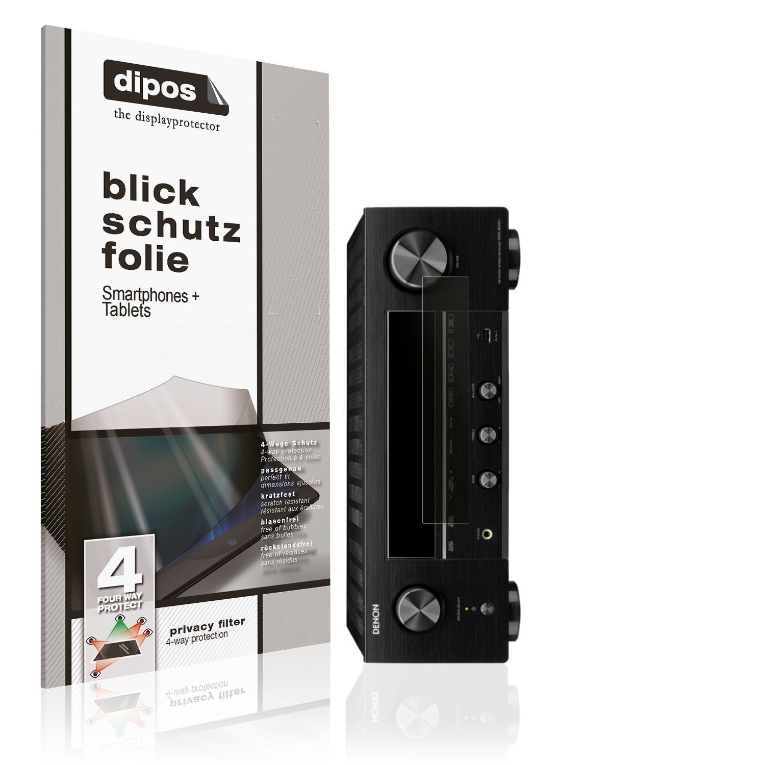 Blickschutzfolie für Denon DRA-800H matt Schutzfol (1)