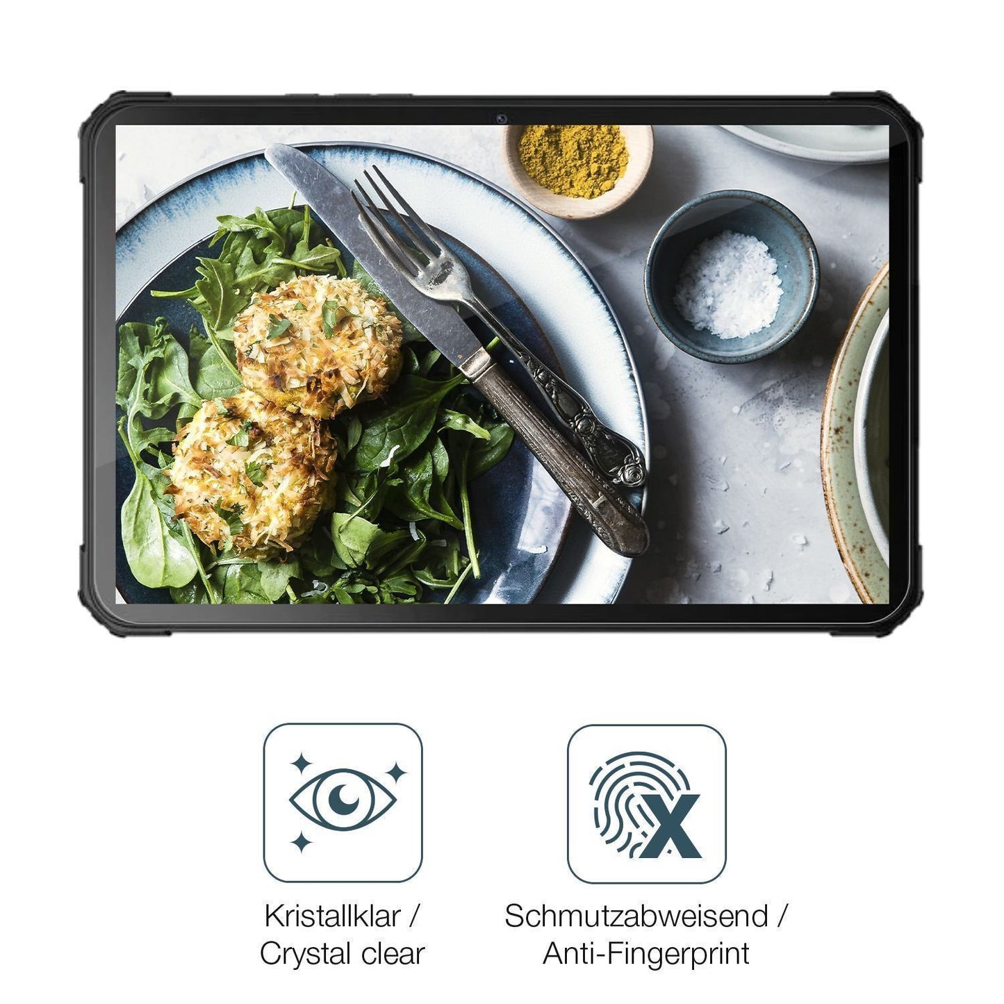 2x Schutzfolie klar für Fossibot DT1 Lite Display- (4)