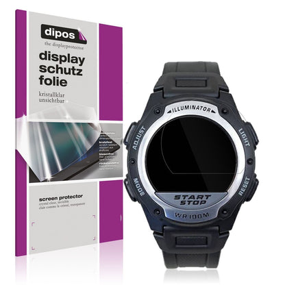 6x Schutzfolie klar für Casio W-756 Display-Schutz (1)