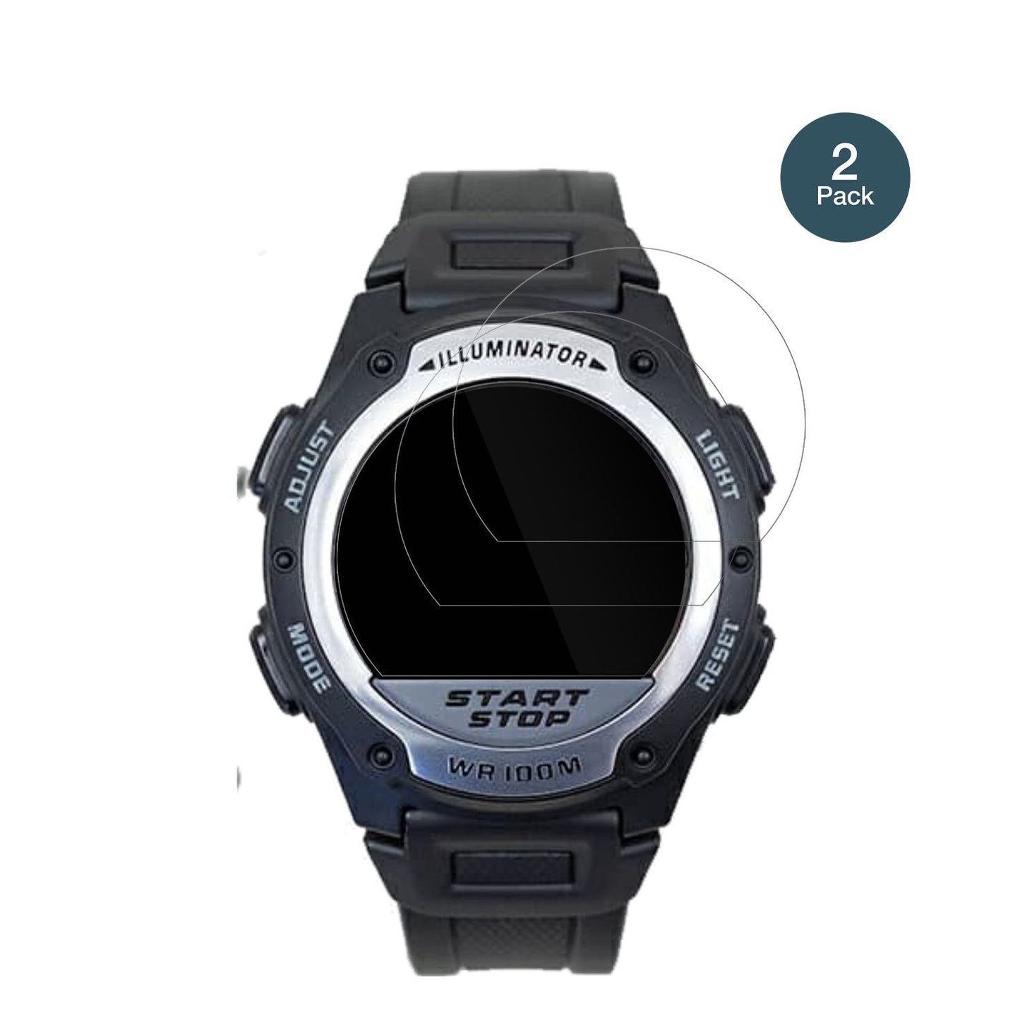 2x 9H Schutzfolie für Casio W-756 Panzerfolie (2)