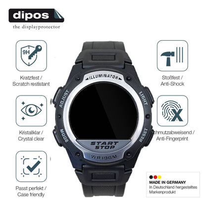2x 9H Schutzfolie für Casio W-756 Panzerfolie (7)