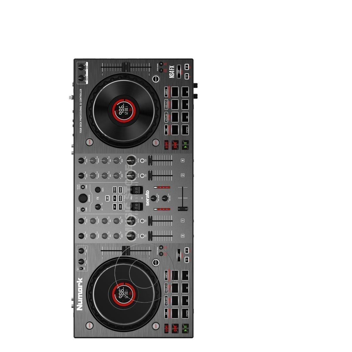 2x Schutzfolie matt für Numark NS4FX Jog Display-S (2)