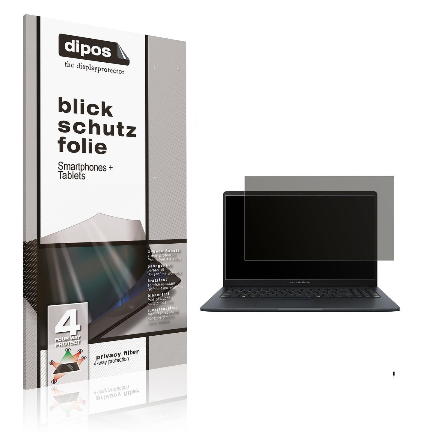 Blickschutzfolie für Asus Expertbook B1 BM1503 mat (1)