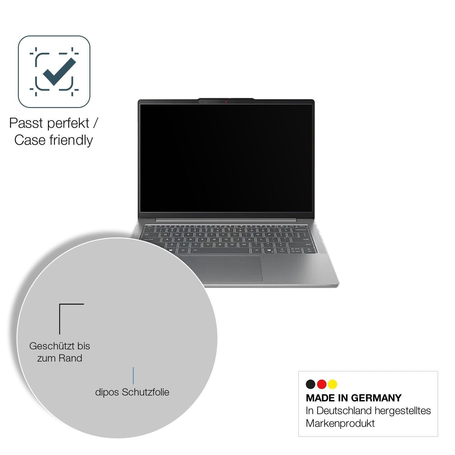 2x 9H Schutzfolie matt für Lenovo IdeaPad Slim 5i  (6)