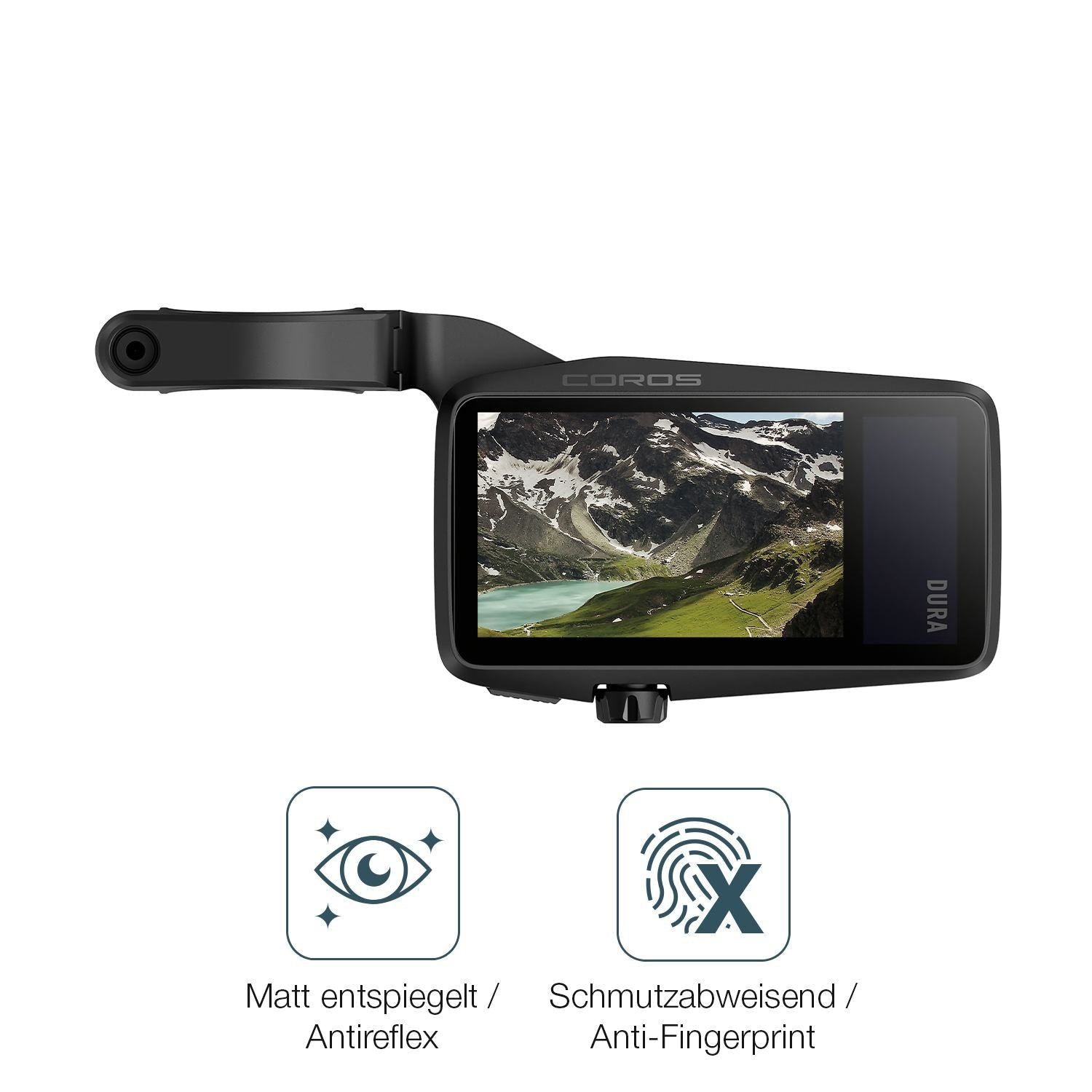 2x Schutzfolie matt für Coros Dura Solar GPS Displ (4)