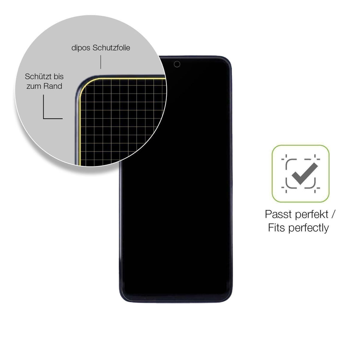 2x Full Cover Schutzfolie matt für Oppo A5 Vitalit (6)