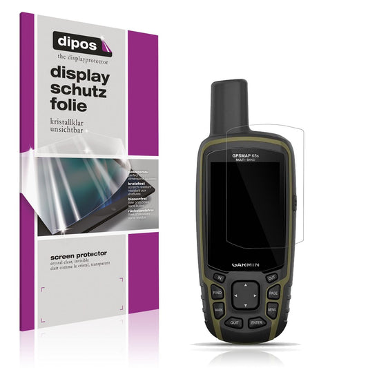 2x Schutzfolie klar für Garmin GPSMAP 65 Display-S (1)