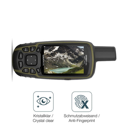 2x Schutzfolie klar für Garmin GPSMAP 65 Display-S (4)