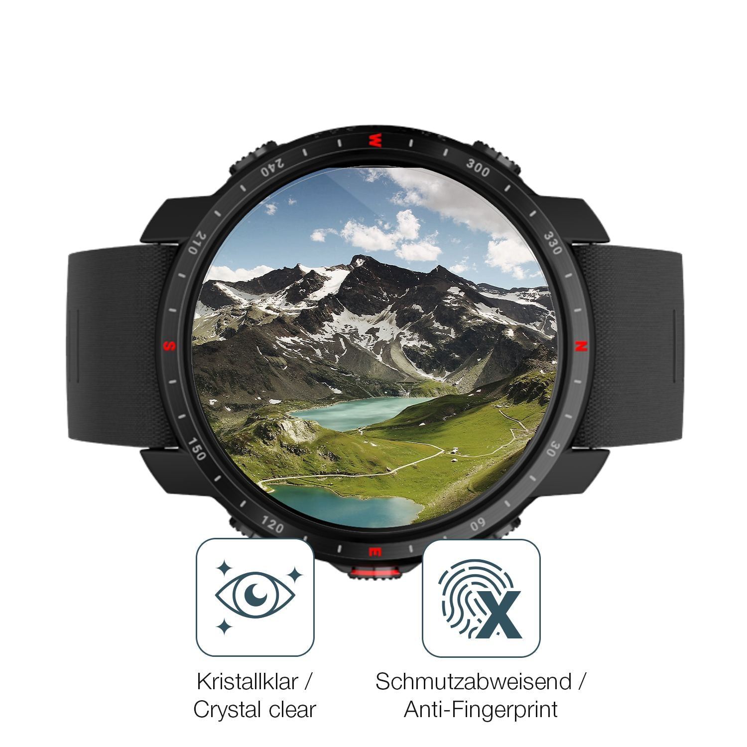 2x 9H Schutzfolie für Polar Grit X Panzerfolie (5)