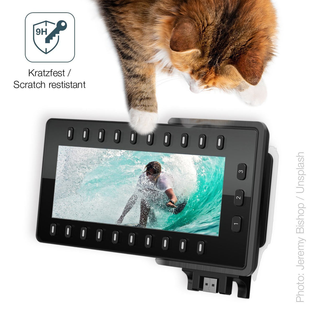 2x 9H Schutzfolie für Snom D8C Erweiterungsmodul P (3)