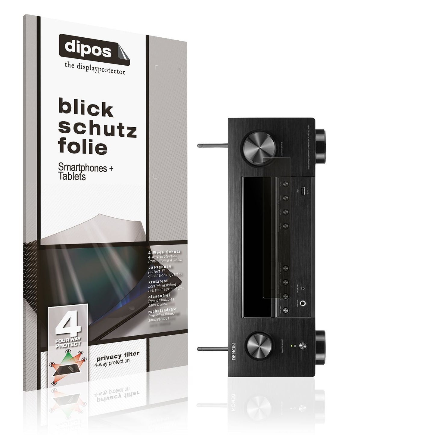 Blickschutzfolie für Denon AVR-X1800HDAB matt Schu (1)