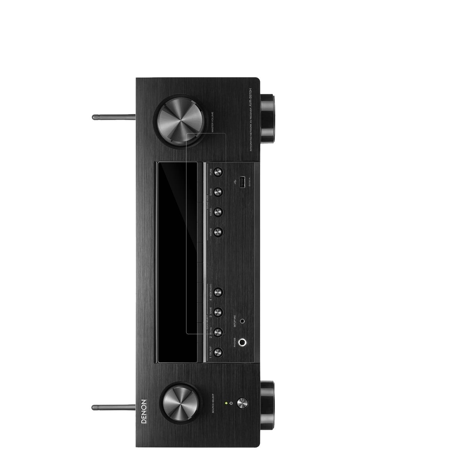 2x Schutzfolie klar für Denon AVR-X1700H Display-S (2)