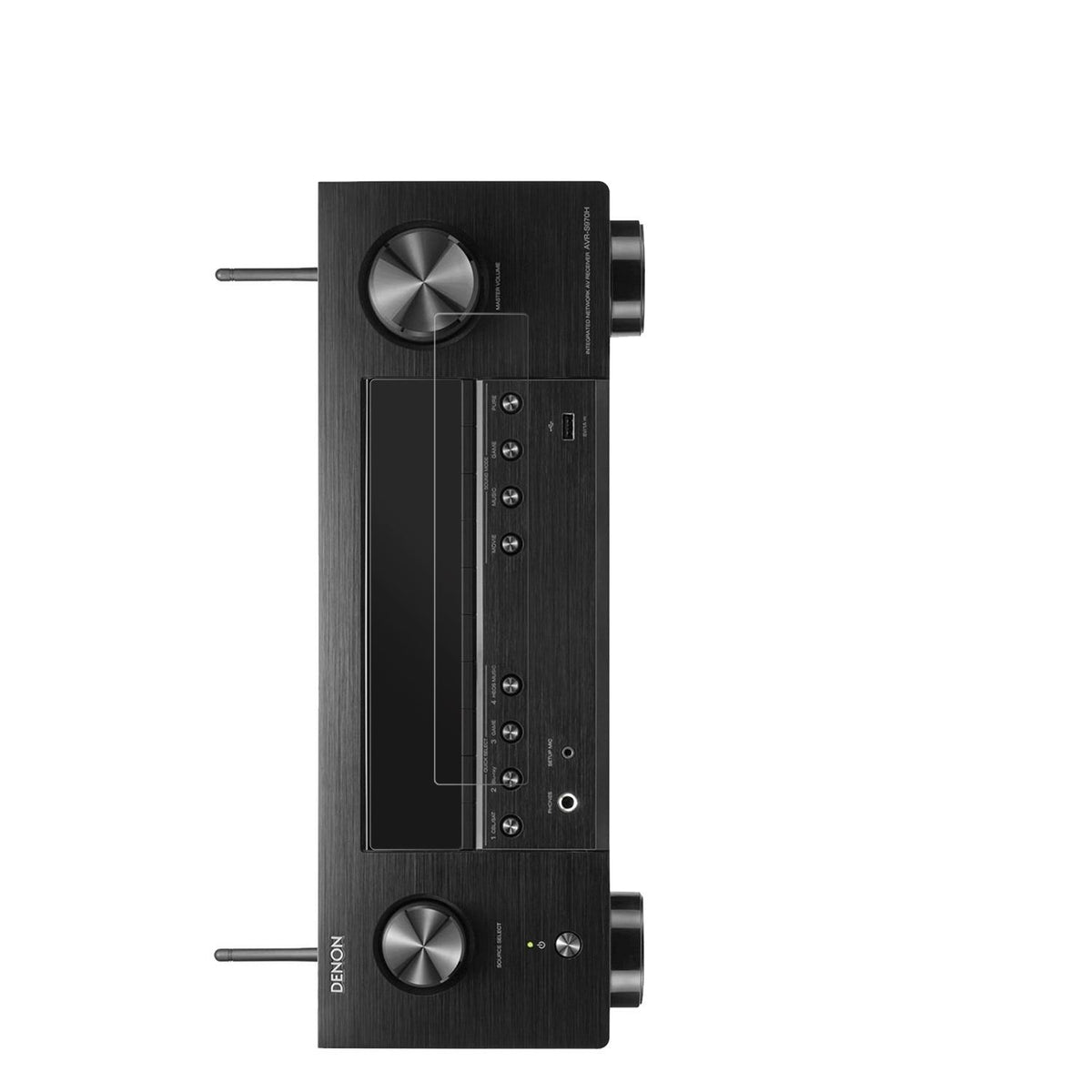 2x Schutzfolie matt für Denon AVR-X3800H Display-S (2)