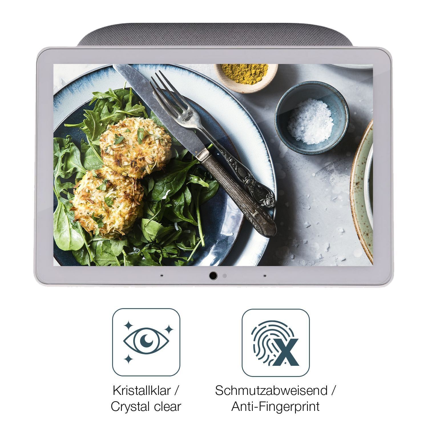 2x Schutzfolie klar für Google Nest Hub Max 3. Gen (4)