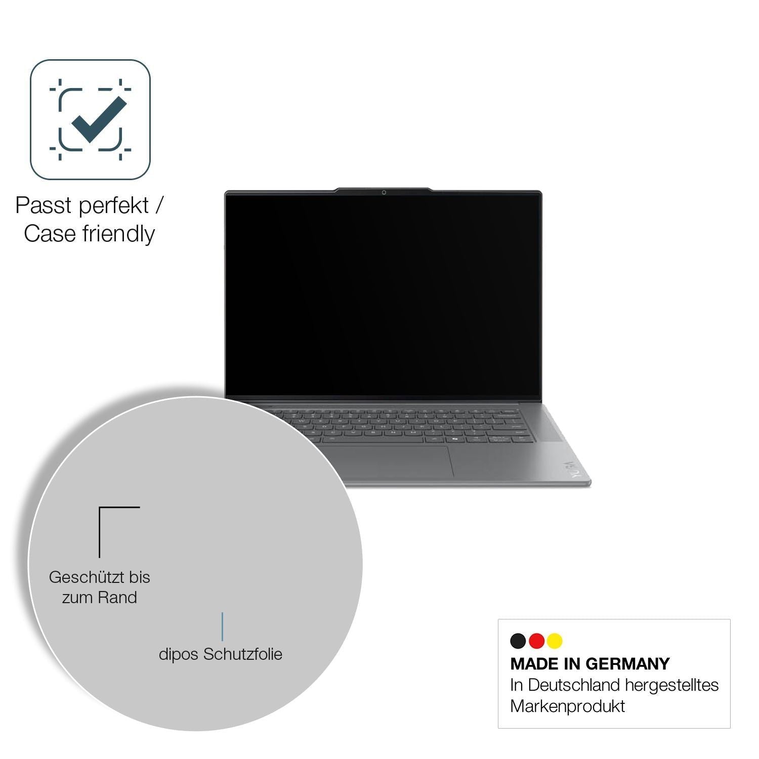 2x 9H Schutzfolie matt für Lenovo Yoga Slim 7 15IL (6)