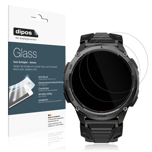 2x 9H Schutzfolie für MaxCom Titan Chronos GPS Pan (1)