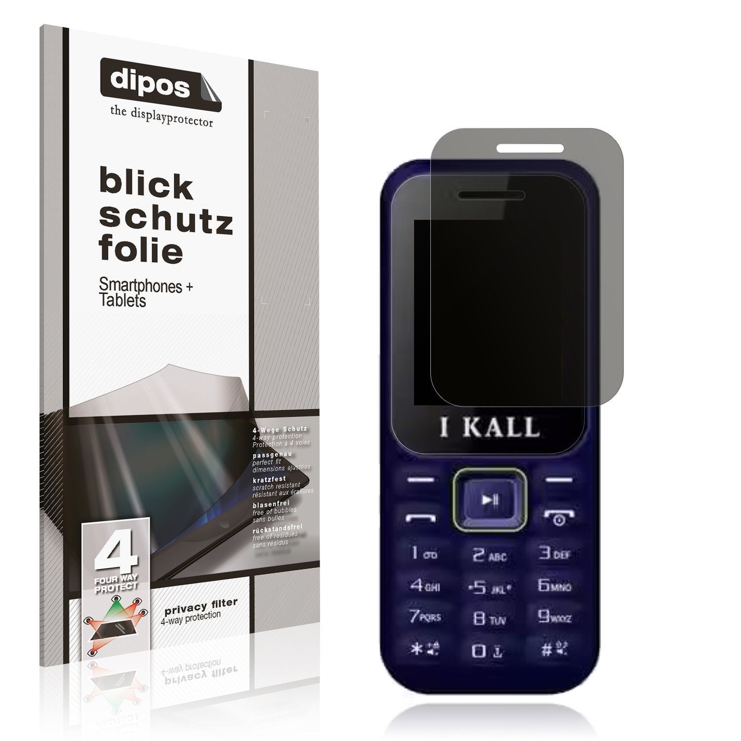 Blickschutzfolie für I Kall K222 matt Schutzfolie  (1)