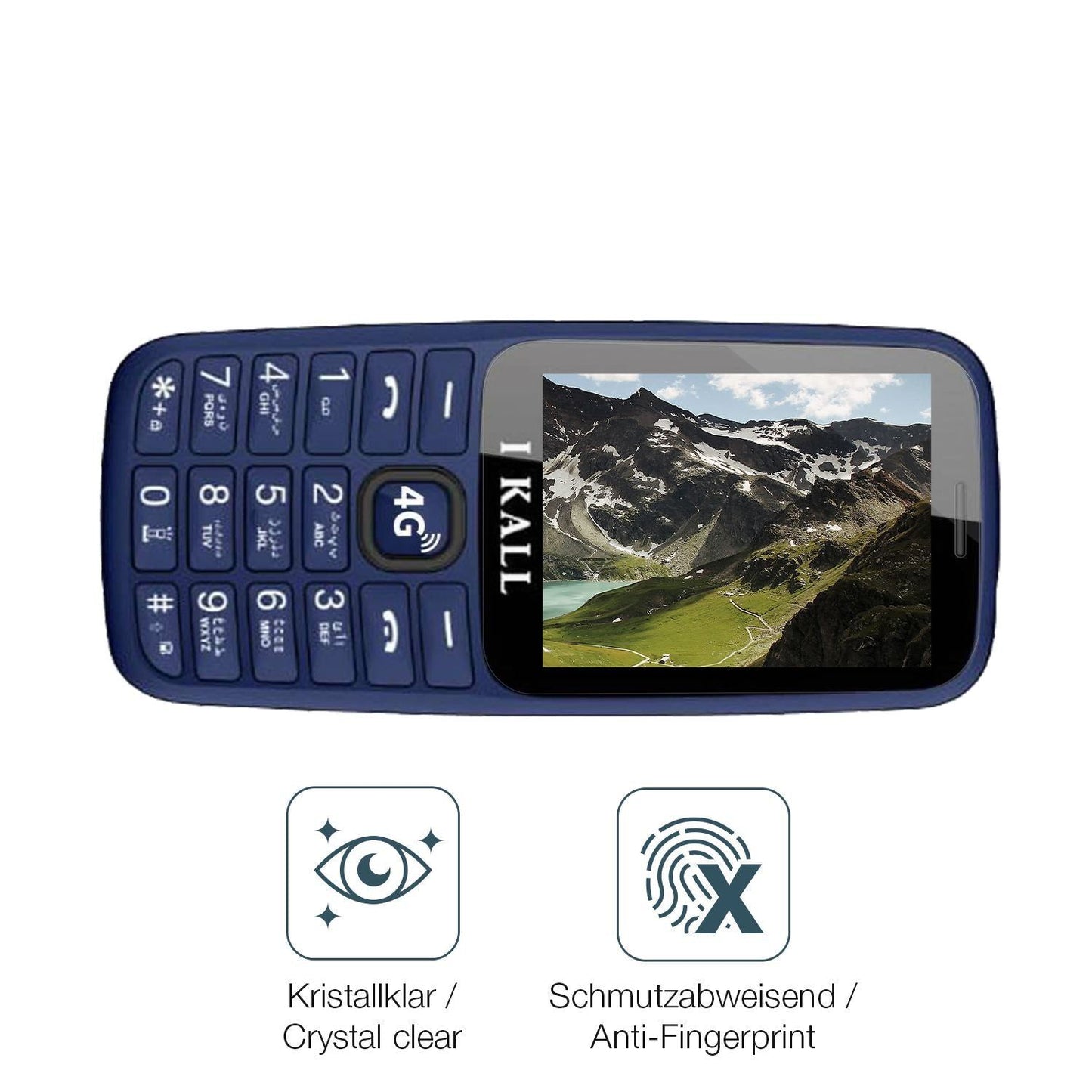 4x Schutzfolie klar für I Kall I2 4G Display-Schut (4)