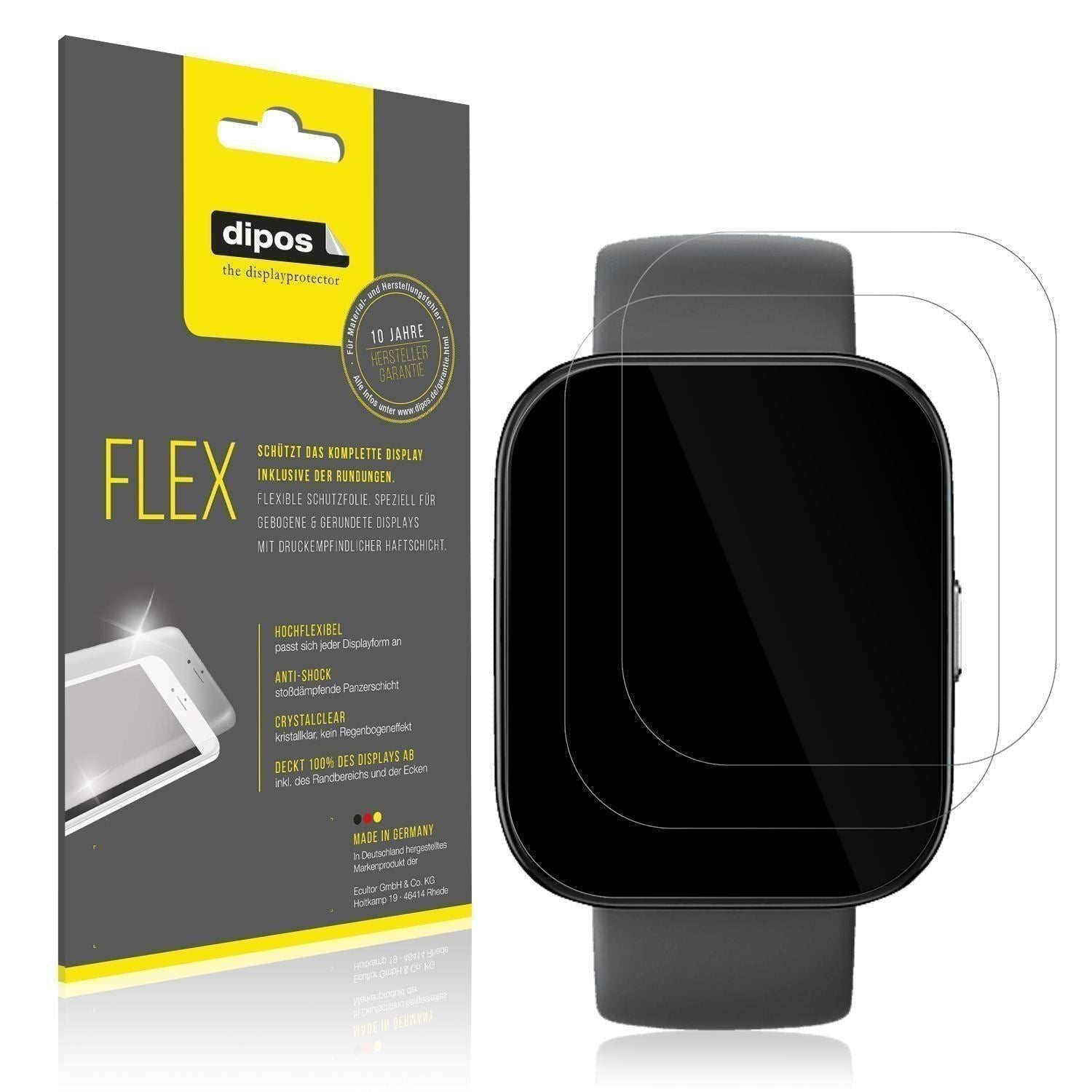 2x 3D Full Cover Schutzfolie für Amazfit Bip 5 (1)