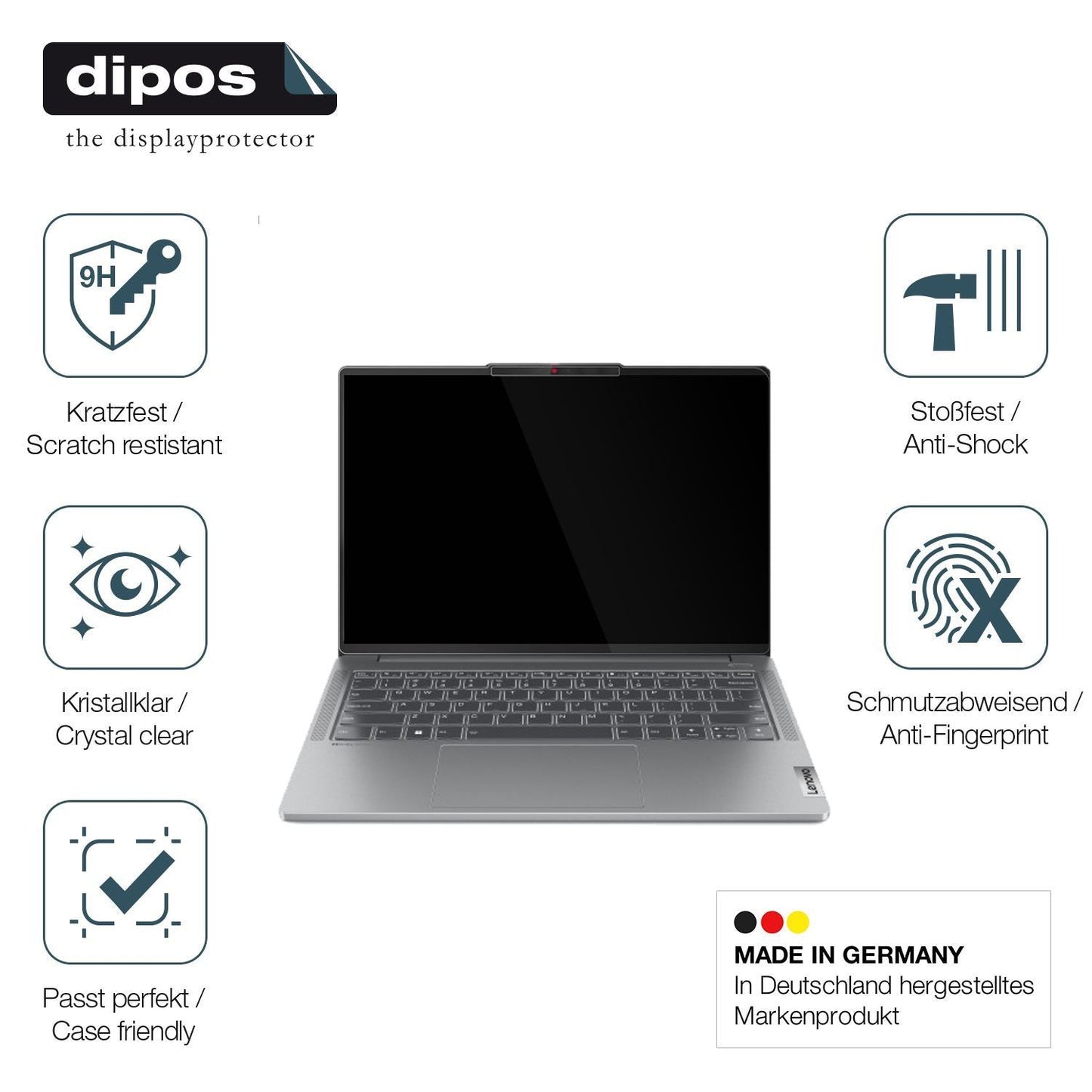 2x 9H Schutzfolie für Lenovo IdeaPad Pro 5 Gen 10  (7)