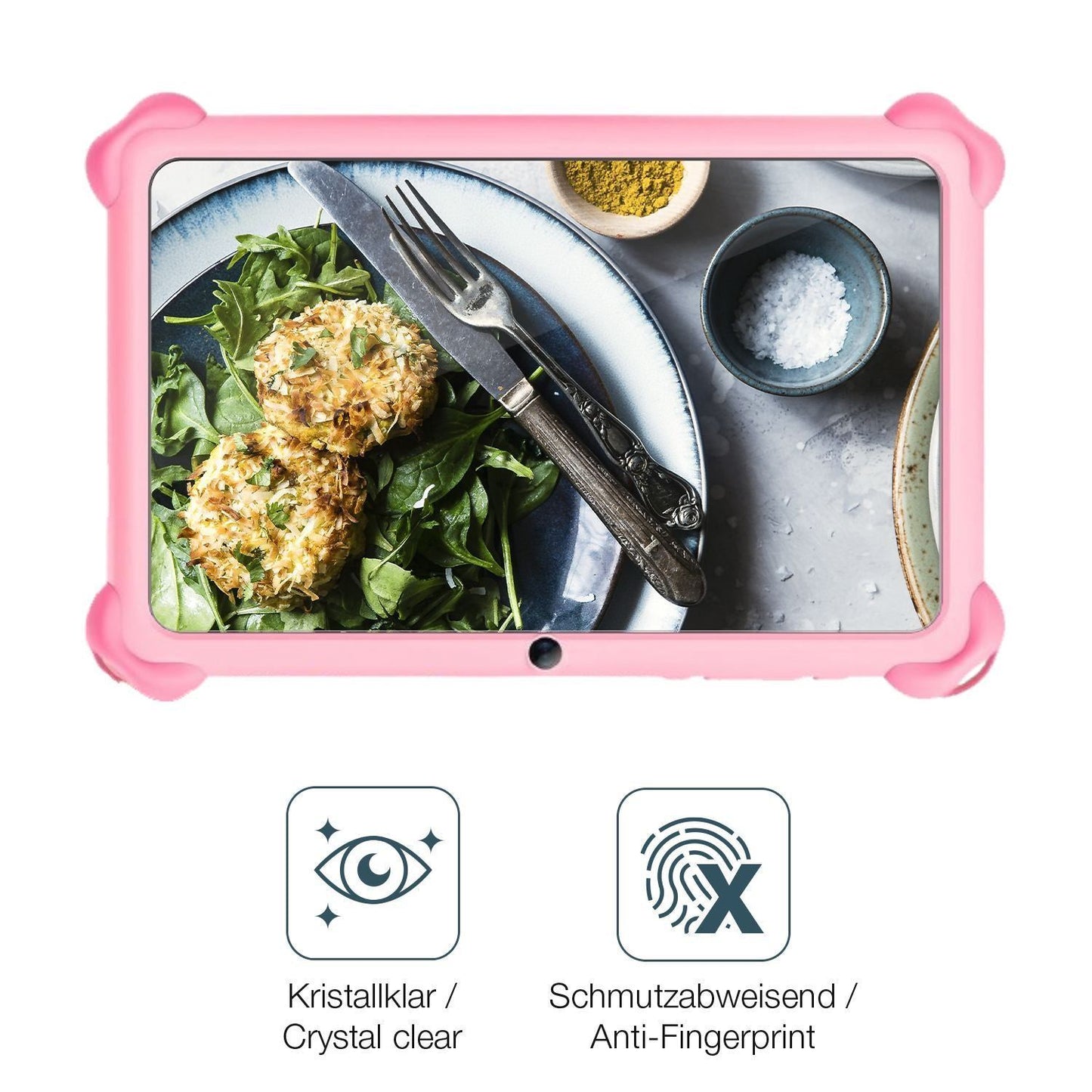 2x Schutzfolie klar für zcobro Kinder Tab 10 Zoll  (4)