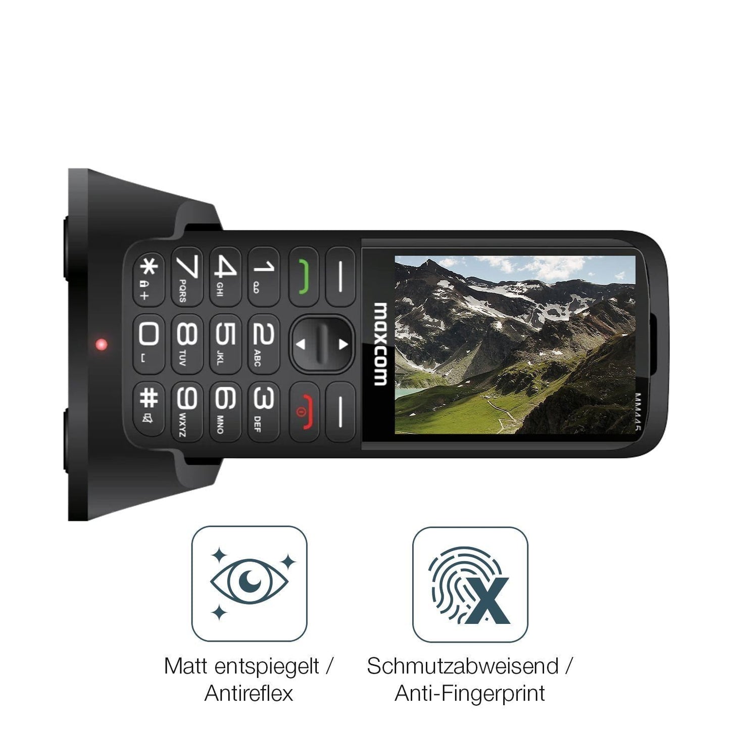 2x 9H Schutzfolie matt für MaxCom Comfort MM445 4G (5)