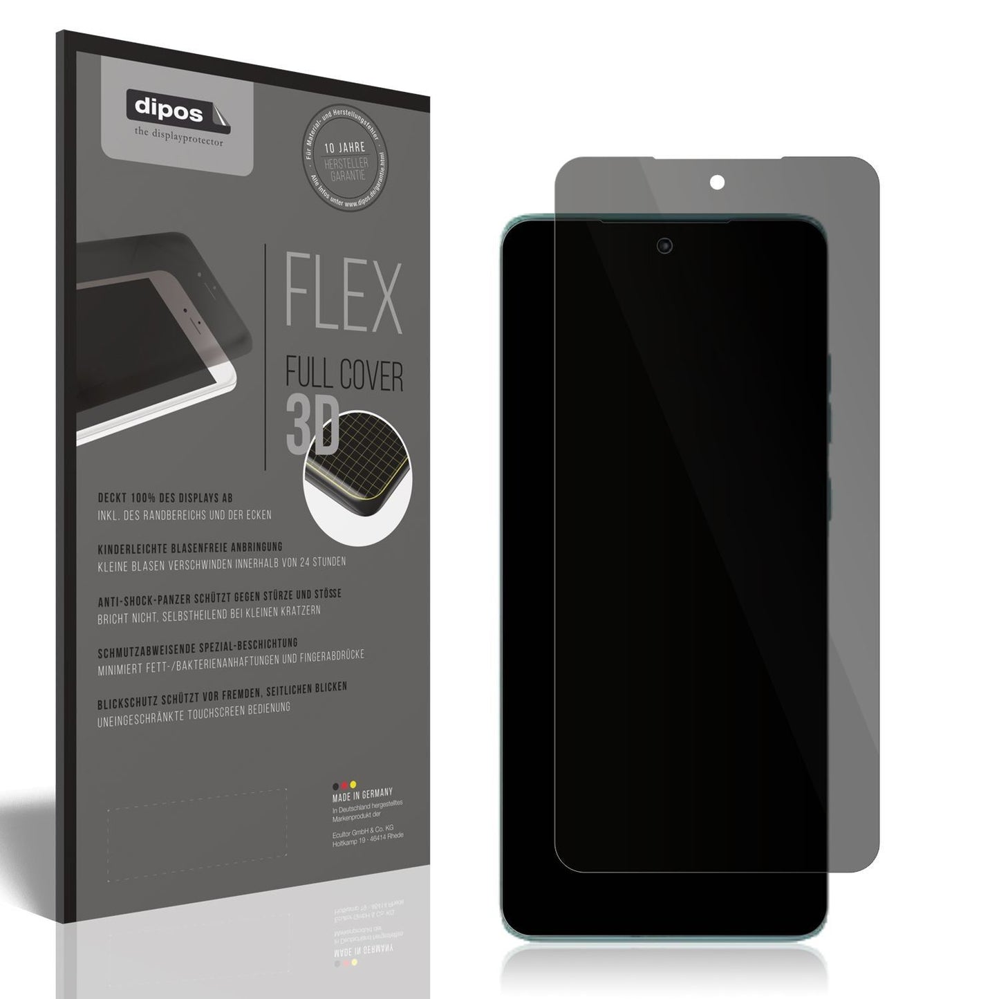 Full Cover Privacy Blickschutzfolie für Motorola E (1)