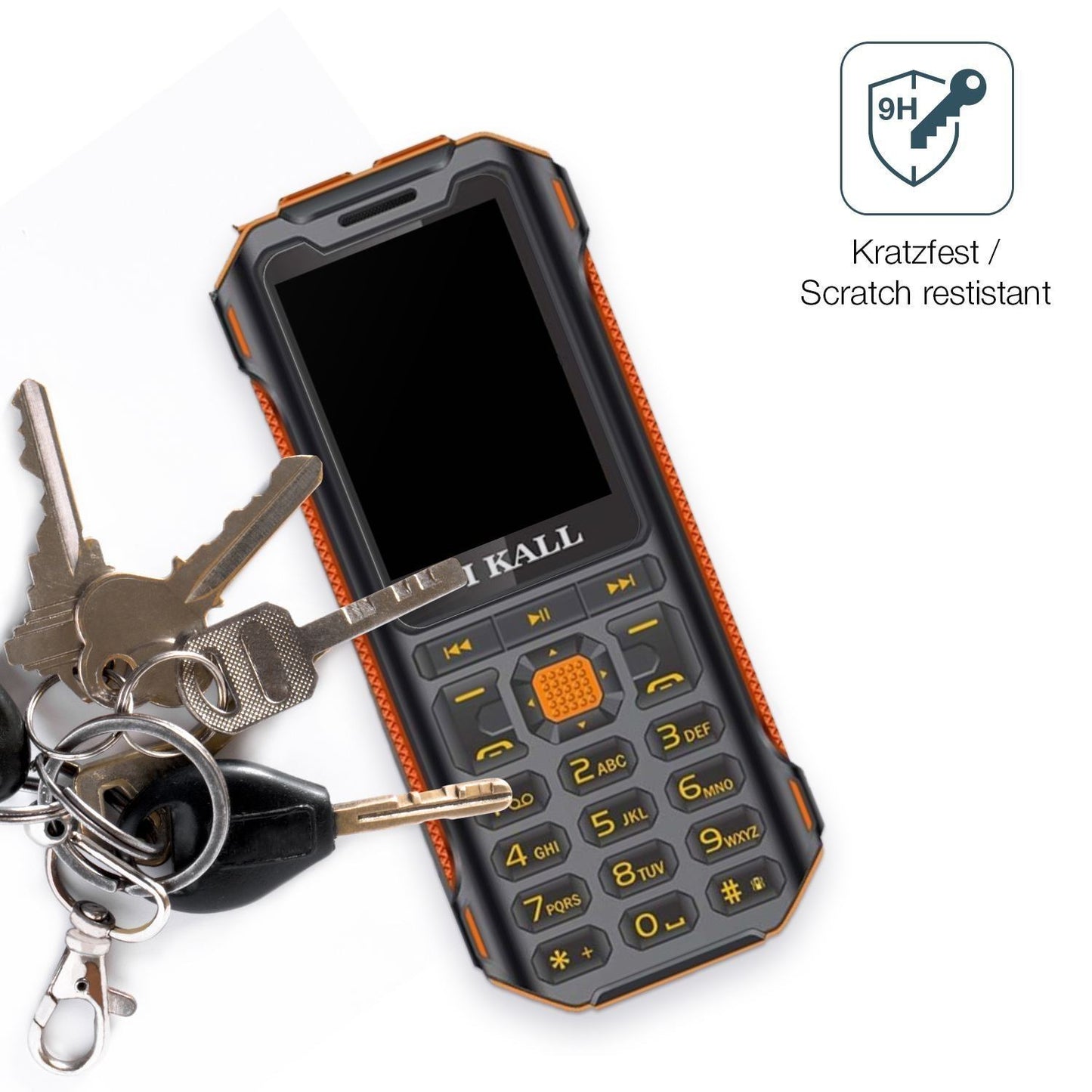 2x 9H Schutzfolie matt für I Kall K99 Pro Rugged P (3)