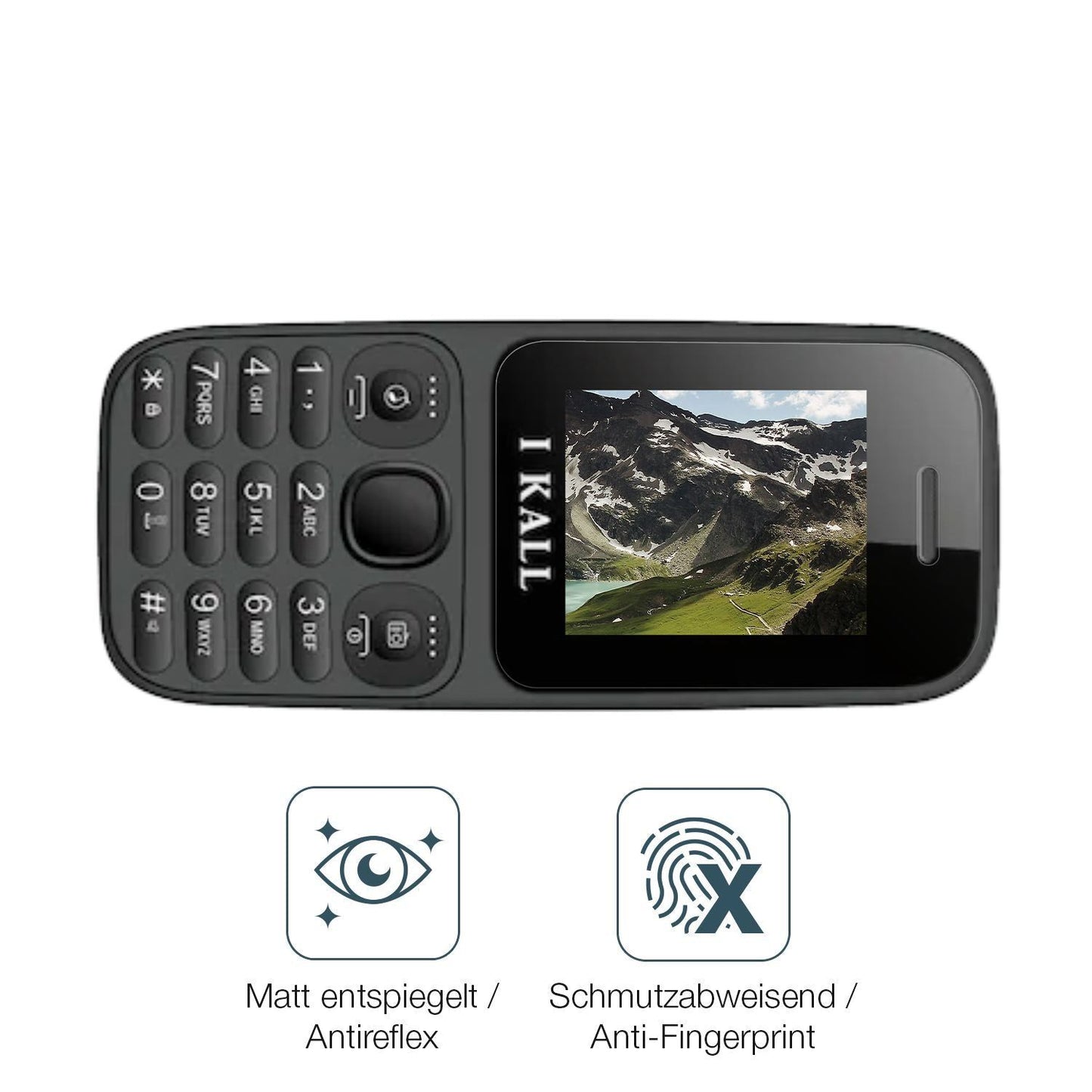 4x Schutzfolie matt für I Kall K80 New Display-Sch (4)