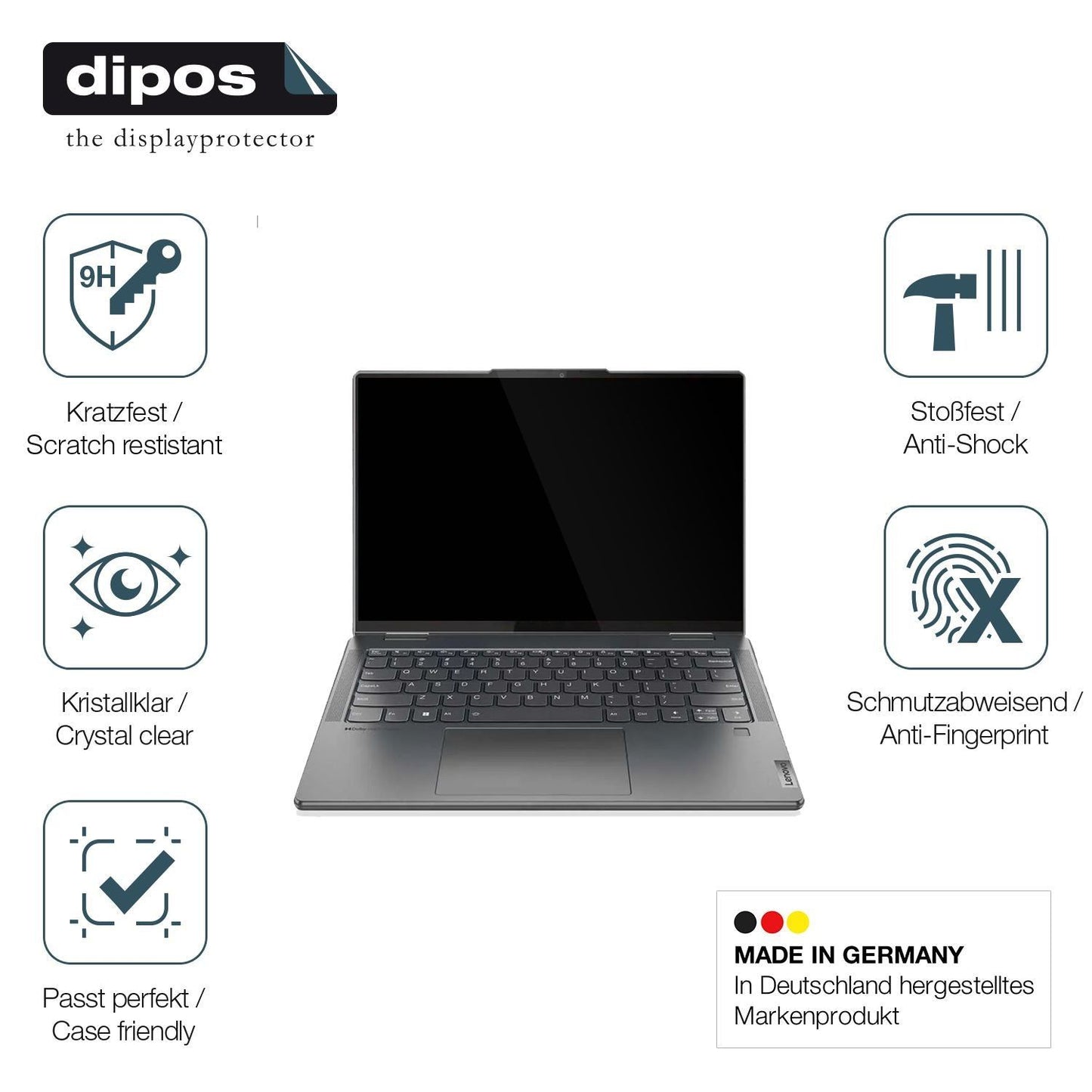 2x 9H Schutzfolie für Lenovo Yoga 7 14iAL7 14 Zoll (7)