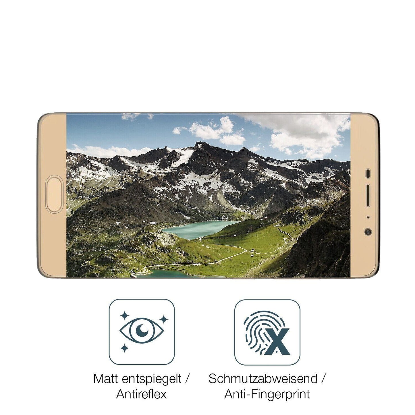 1x 9H Schutzfolie matt für Panasonic Eluga A3 Pro  (5)