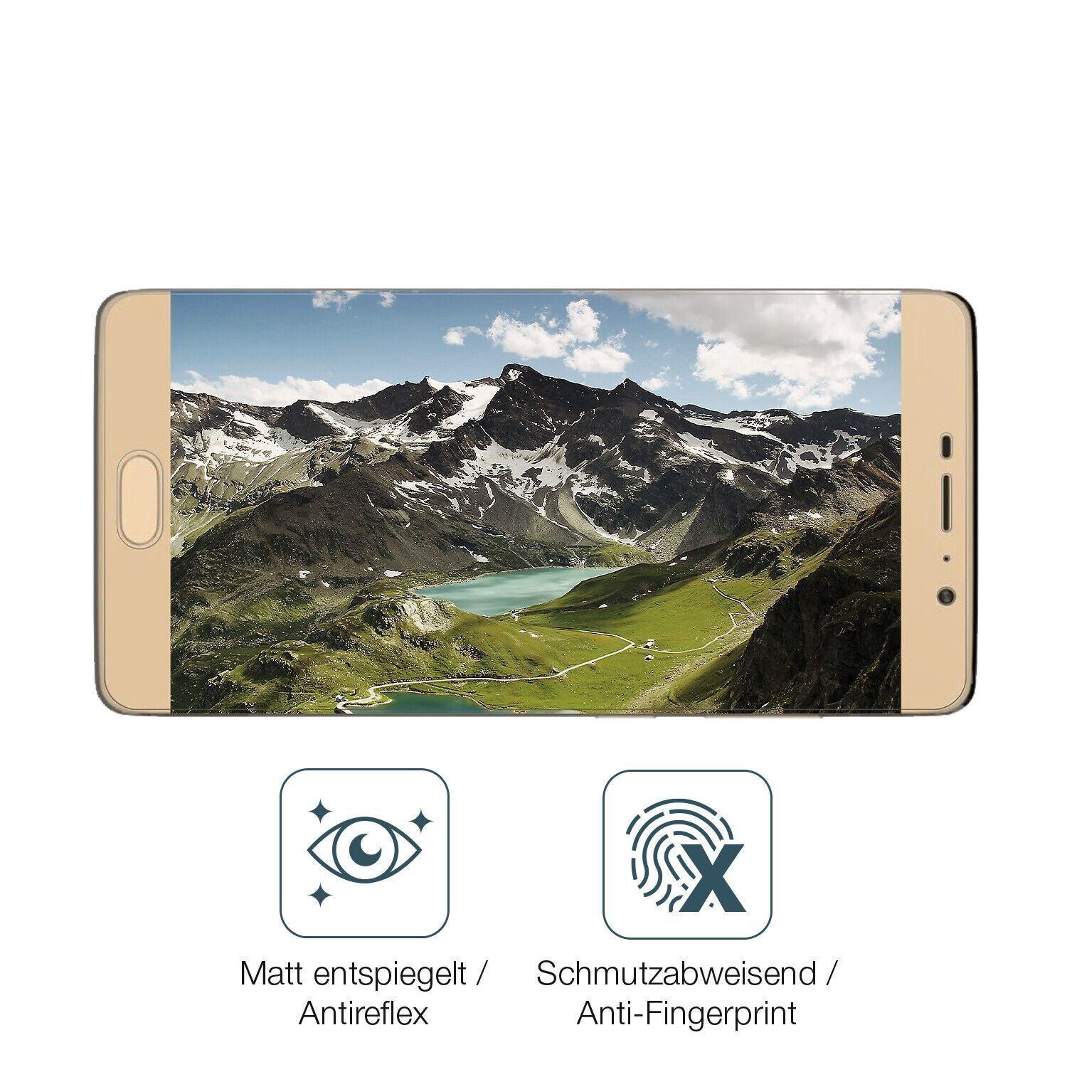 1x 9H Schutzfolie matt für Panasonic Eluga A3 Pro  (5)