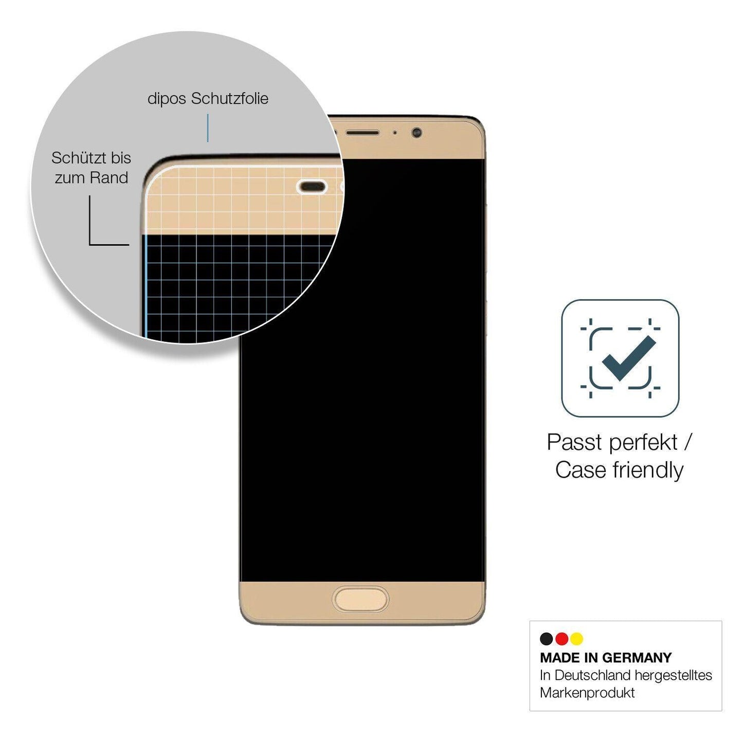 1x 9H Schutzfolie matt für Panasonic Eluga A3 Pro  (6)