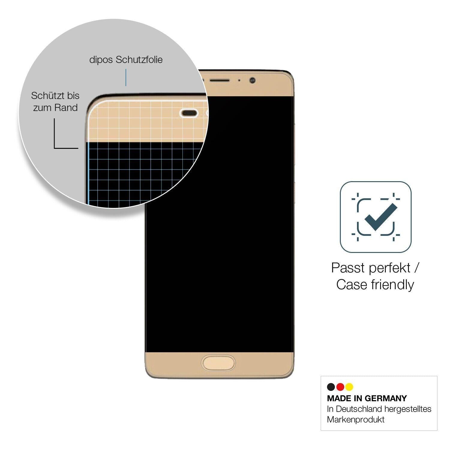 1x 9H Schutzfolie matt für Panasonic Eluga A3 Pro  (6)