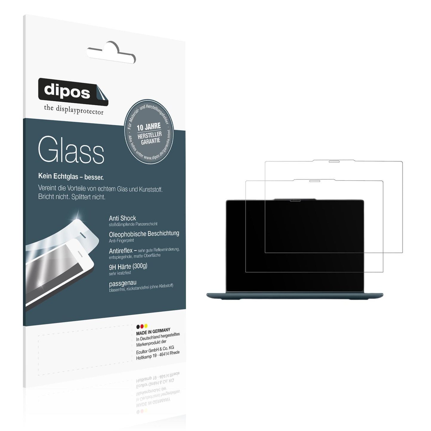 2x 9H Schutzfolie matt für Lenovo Yoga 7i 2-in-1 G (1)