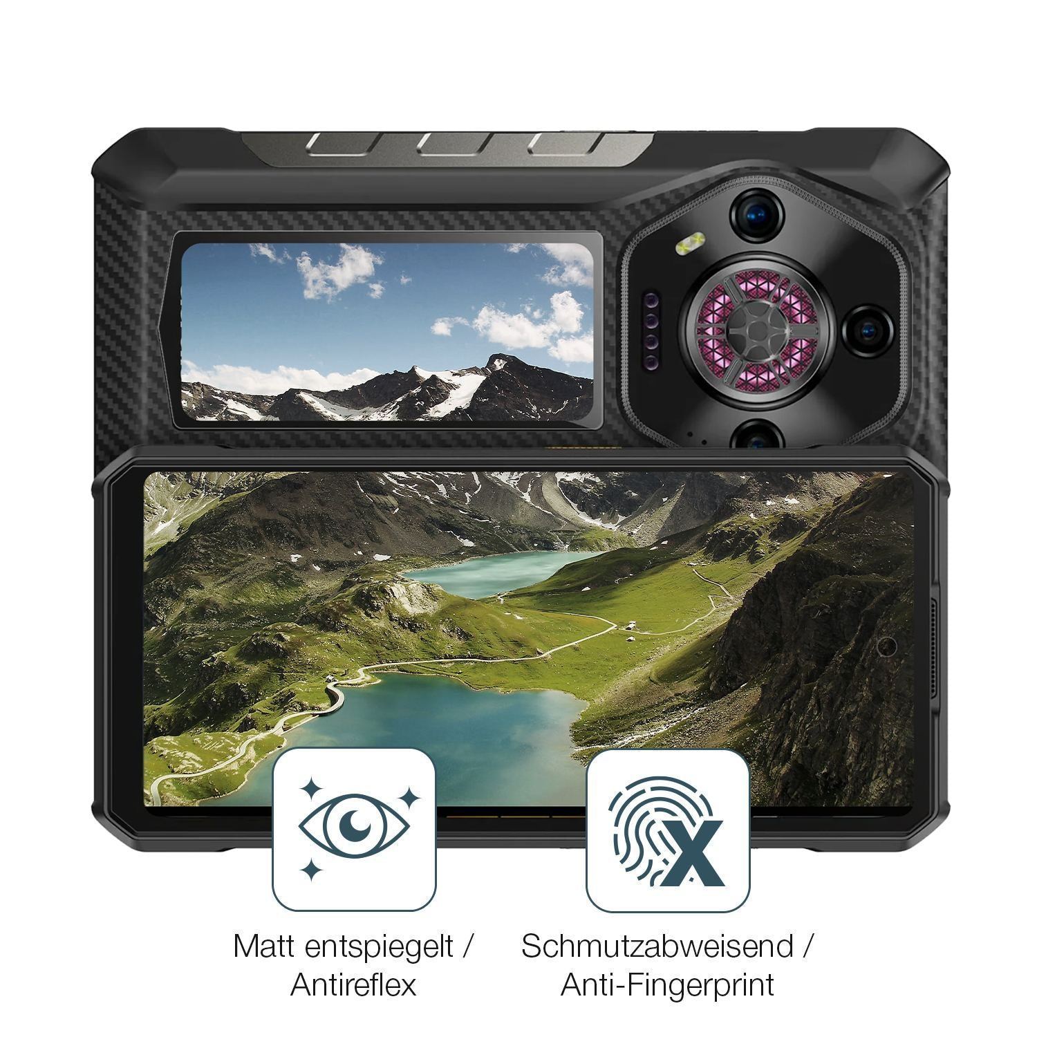 4x Schutzfolie matt für Ulefone Armor 30 Pro (inkl (4)