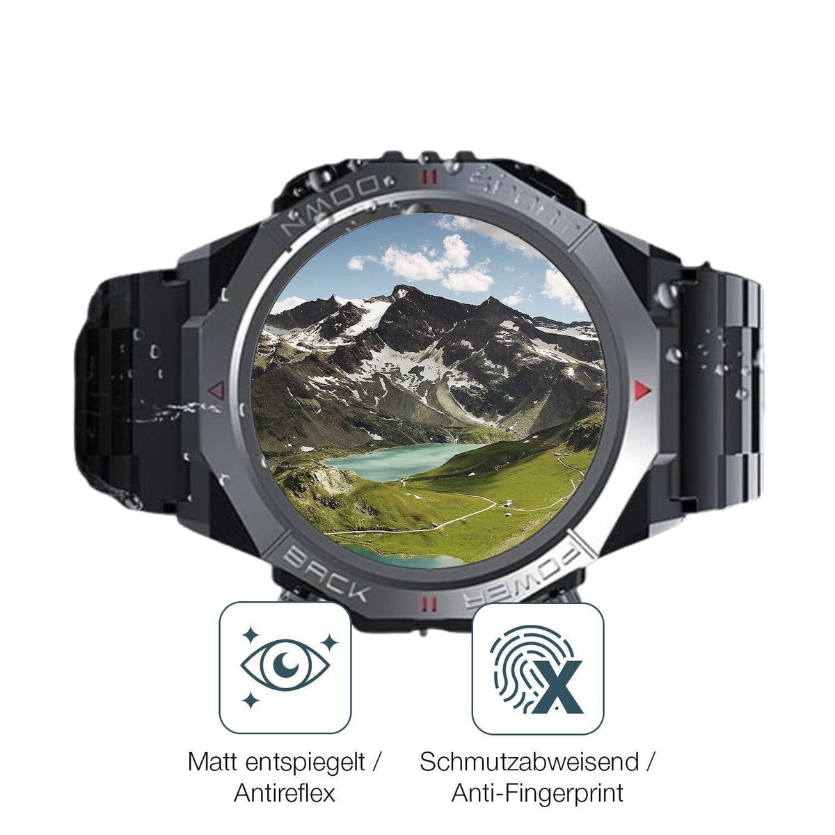 6x Schutzfolie matt für Atheewon S10 1.39 Zoll Dis (4)