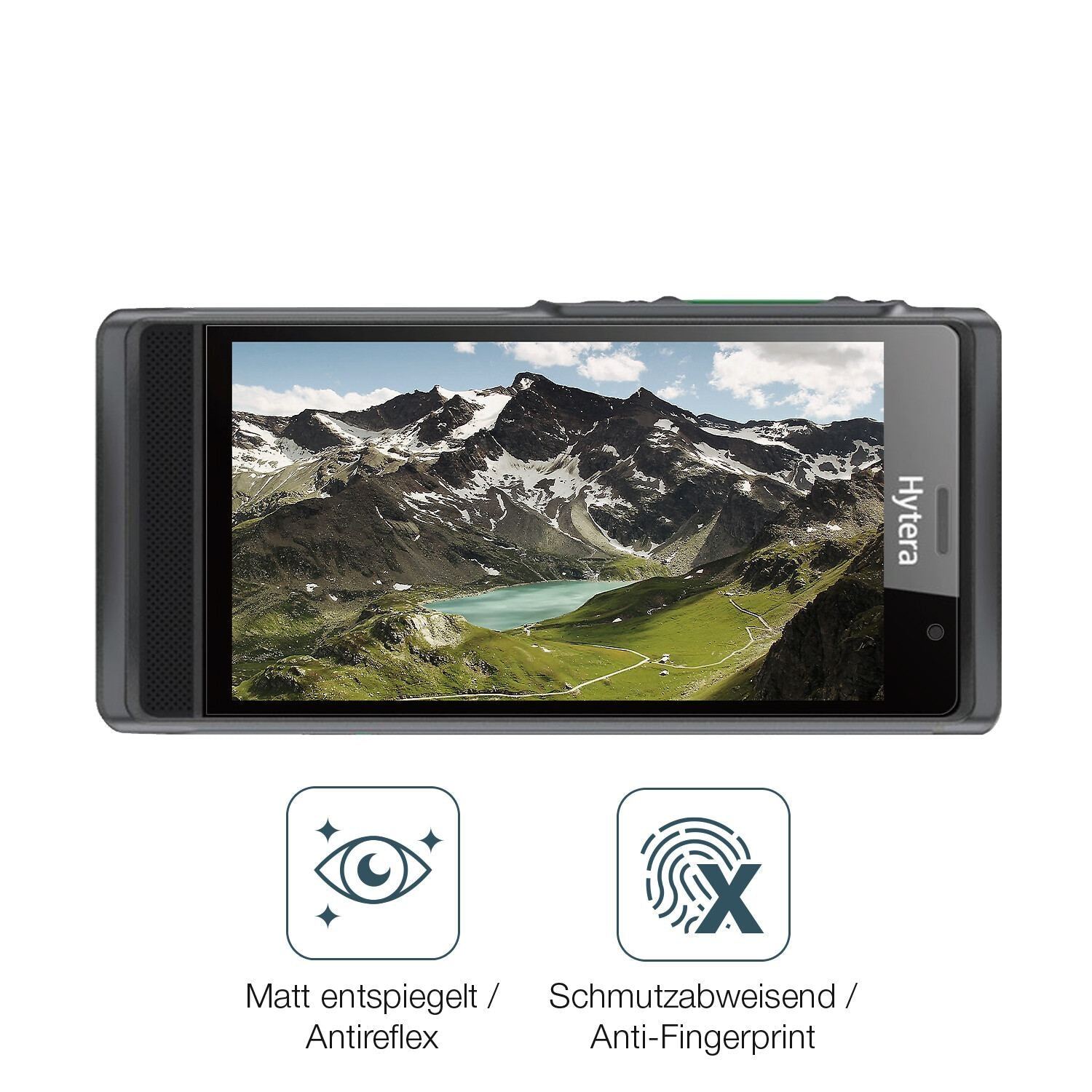 2x 9H Schutzfolie matt für Hytera PNC 550 Panzerfo (5)