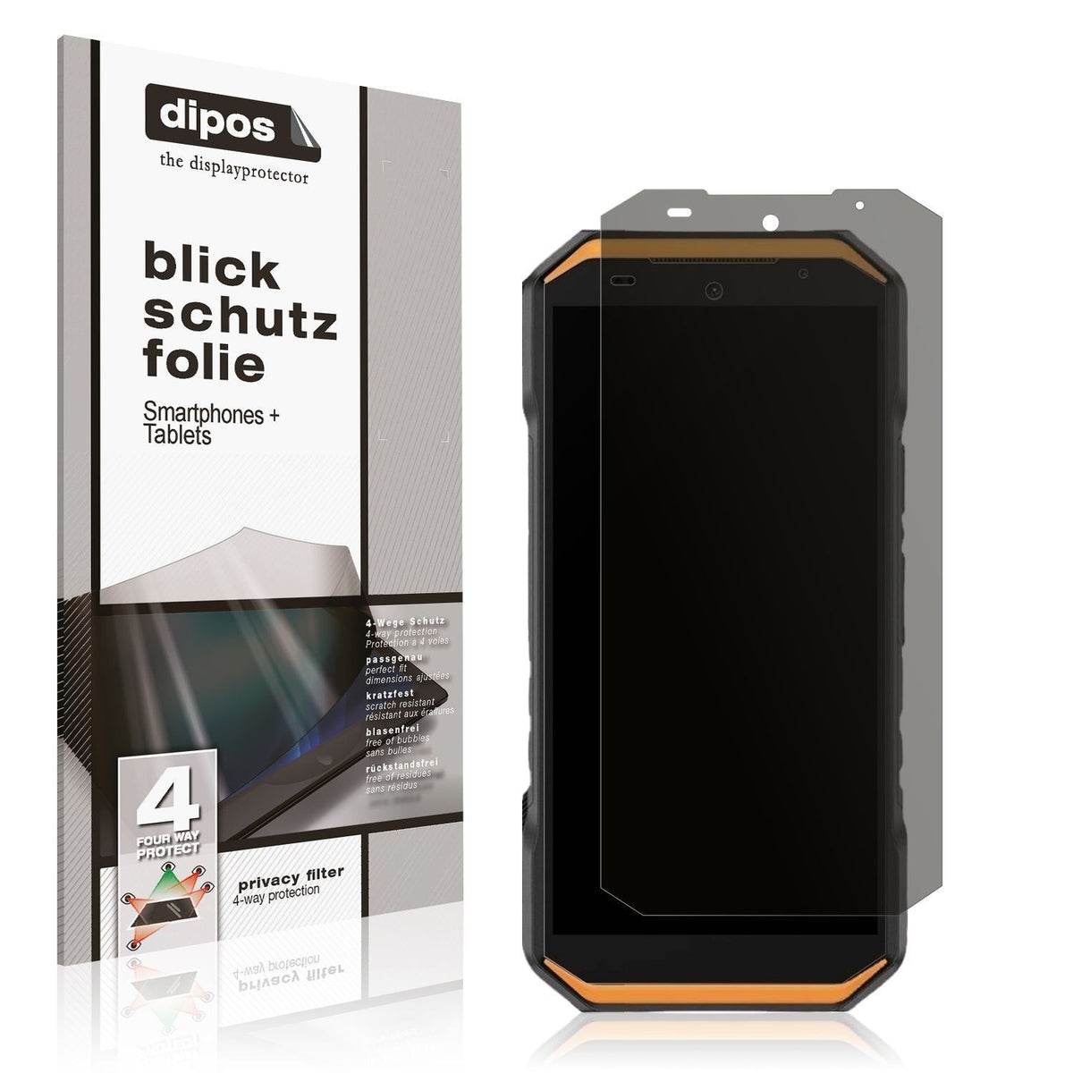 Blickschutzfolie für Ulefone Armor X32 Pro matt Sc (1)