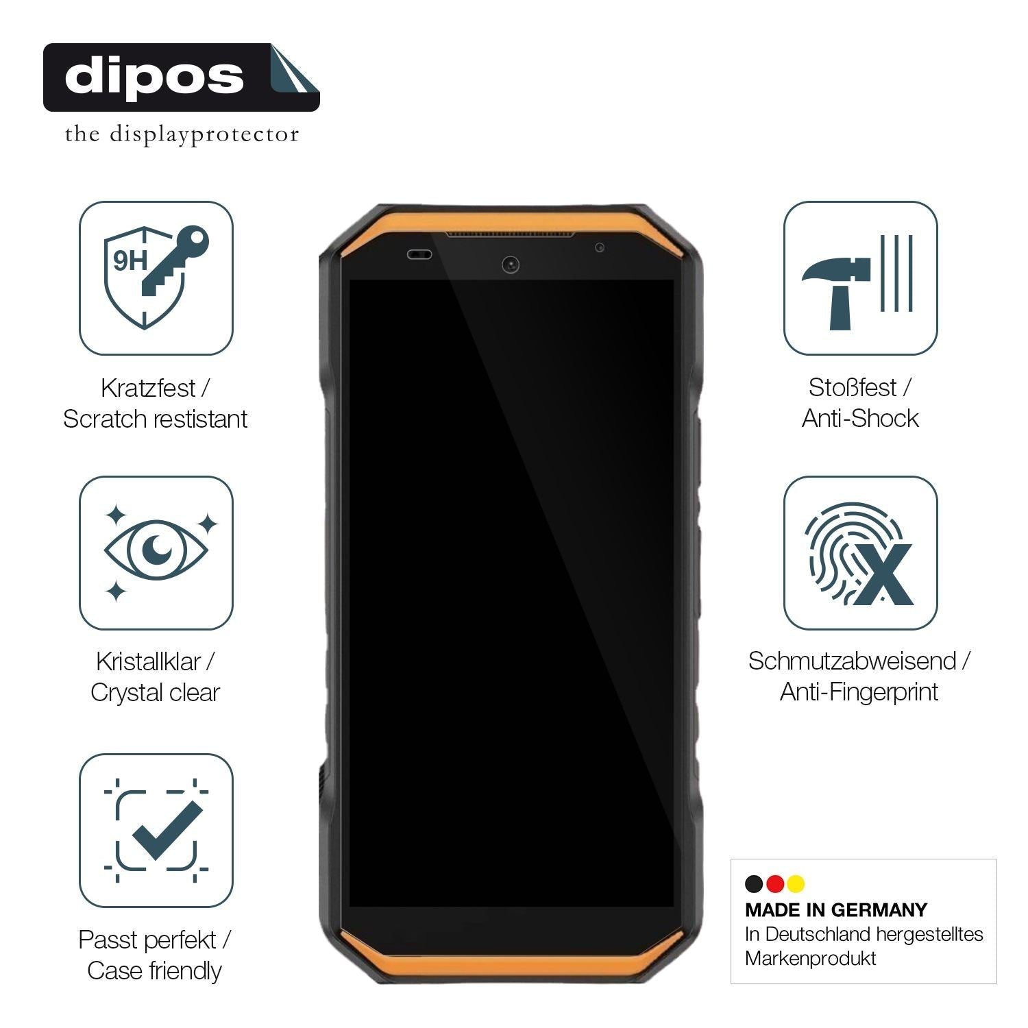 2x 9H Schutzfolie für Ulefone Armor X32 Pro Panzer (7)