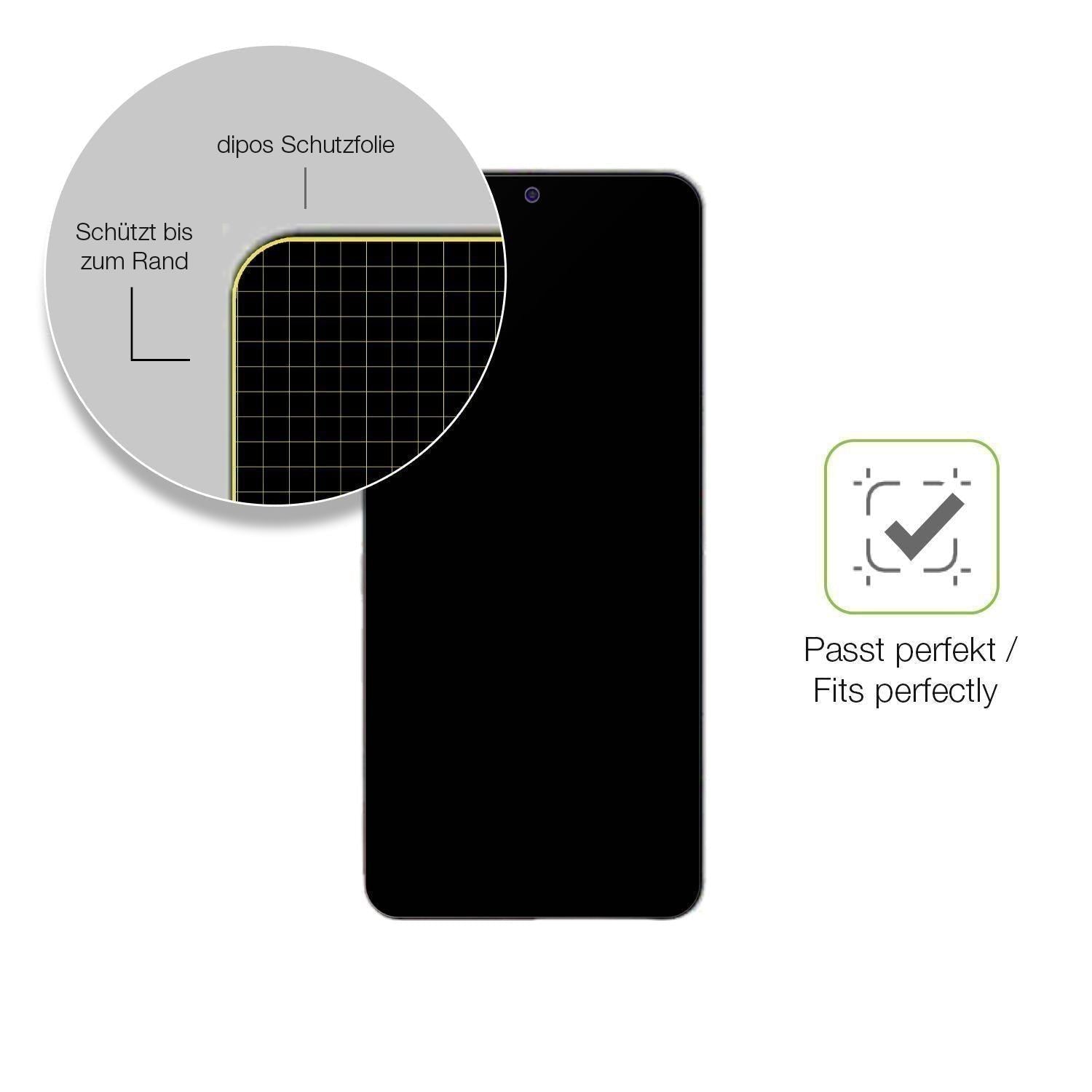 2x Full Cover Schutzfolie matt für Lava Bold 5G (6)