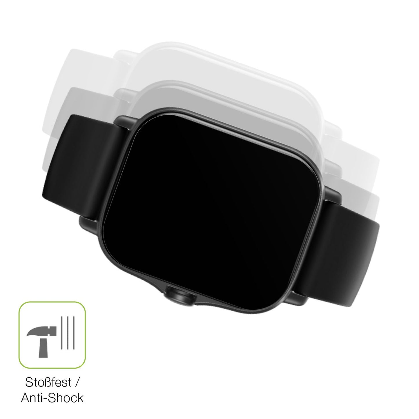 2x Full Cover Schutzfolie matt für Amazfit Gts 2e (4)
