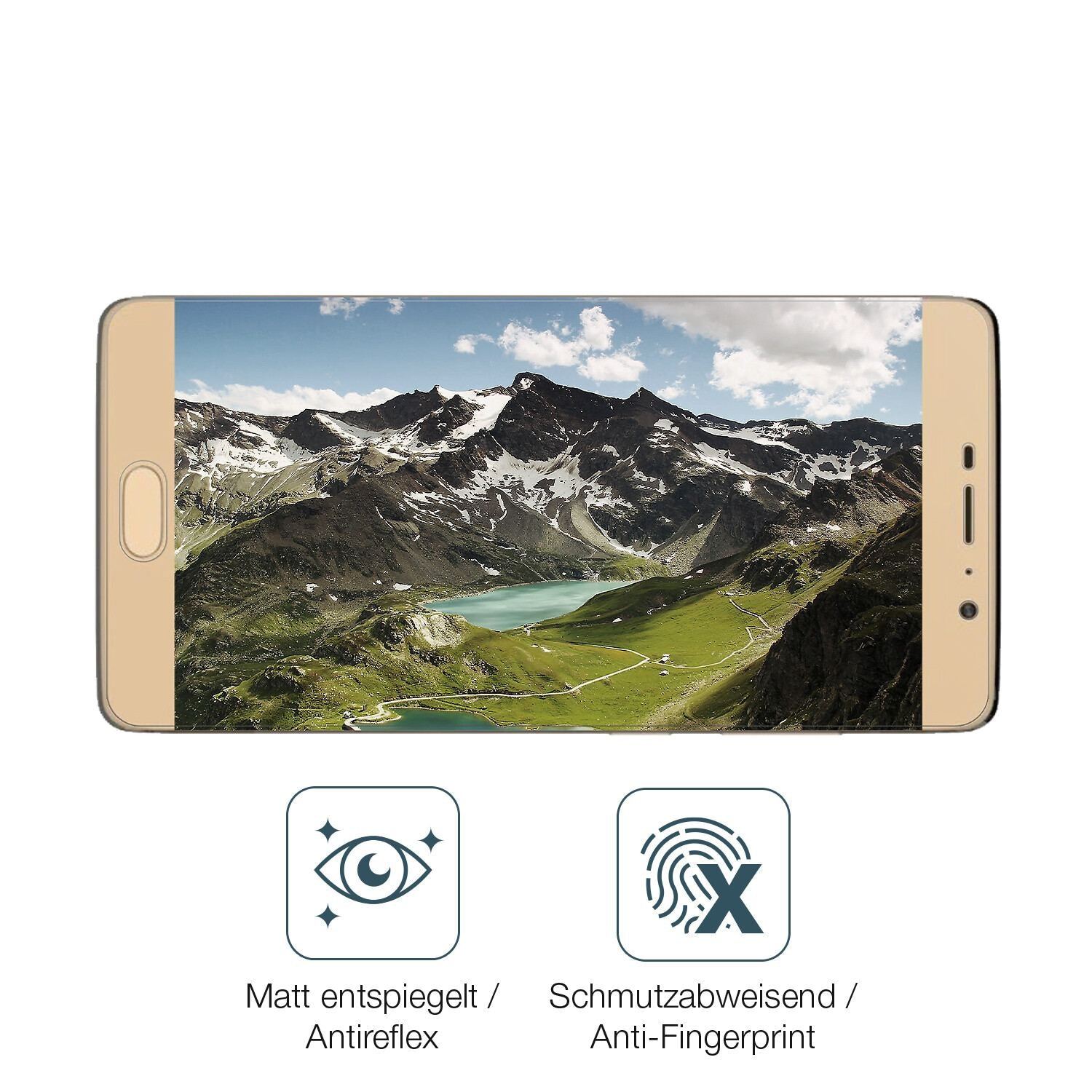 2x 9H Schutzfolie matt für Panasonic Eluga A3 Pro  (5)