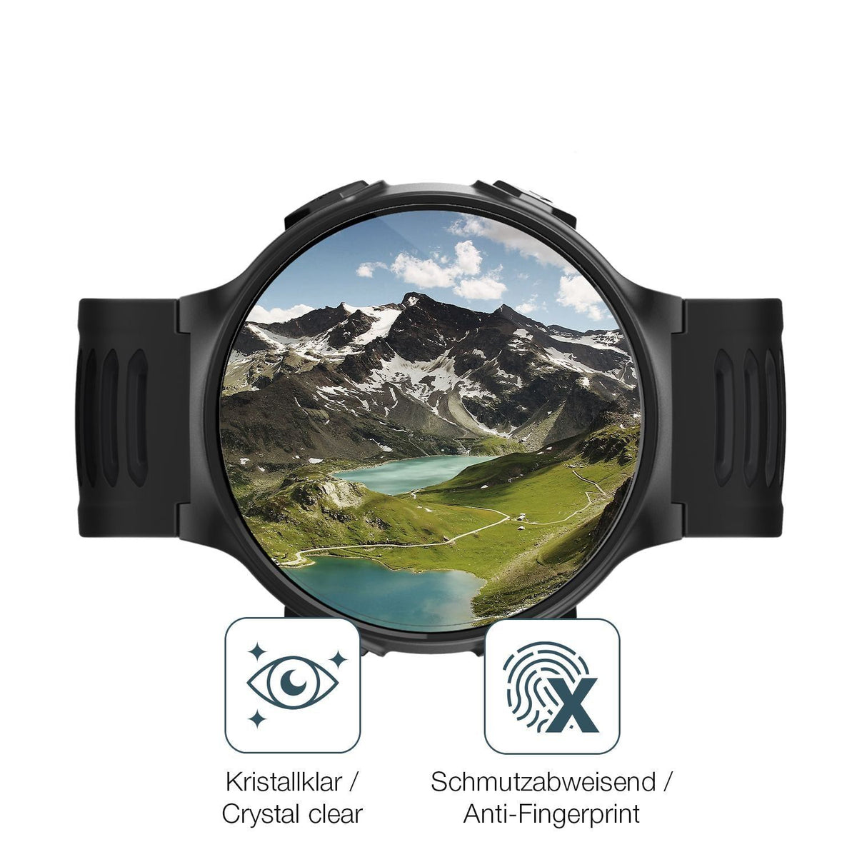 6x Schutzfolie klar für Kiprun GPS 500 Coros Displ (4)