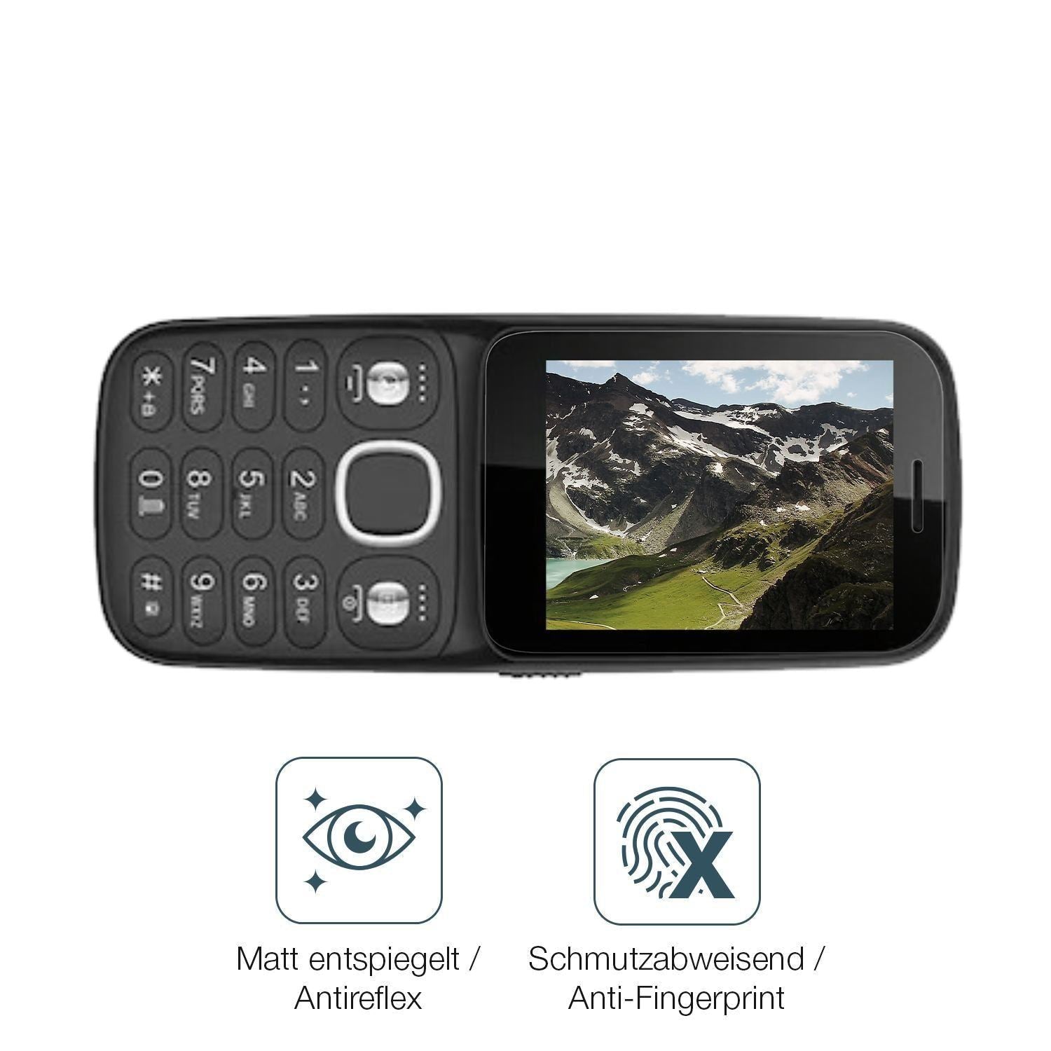 4x Schutzfolie matt für I Kall K24 Display-Schutzf (3)
