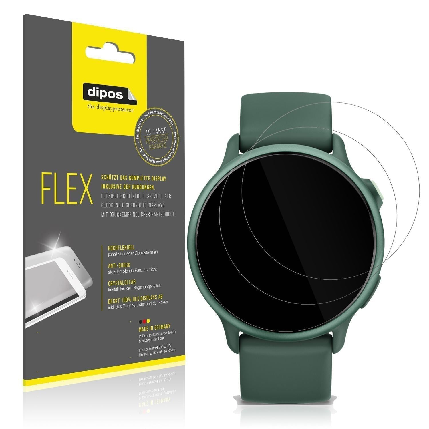 2x 3D Full Cover Schutzfolie für Garmin vivoactive (1)