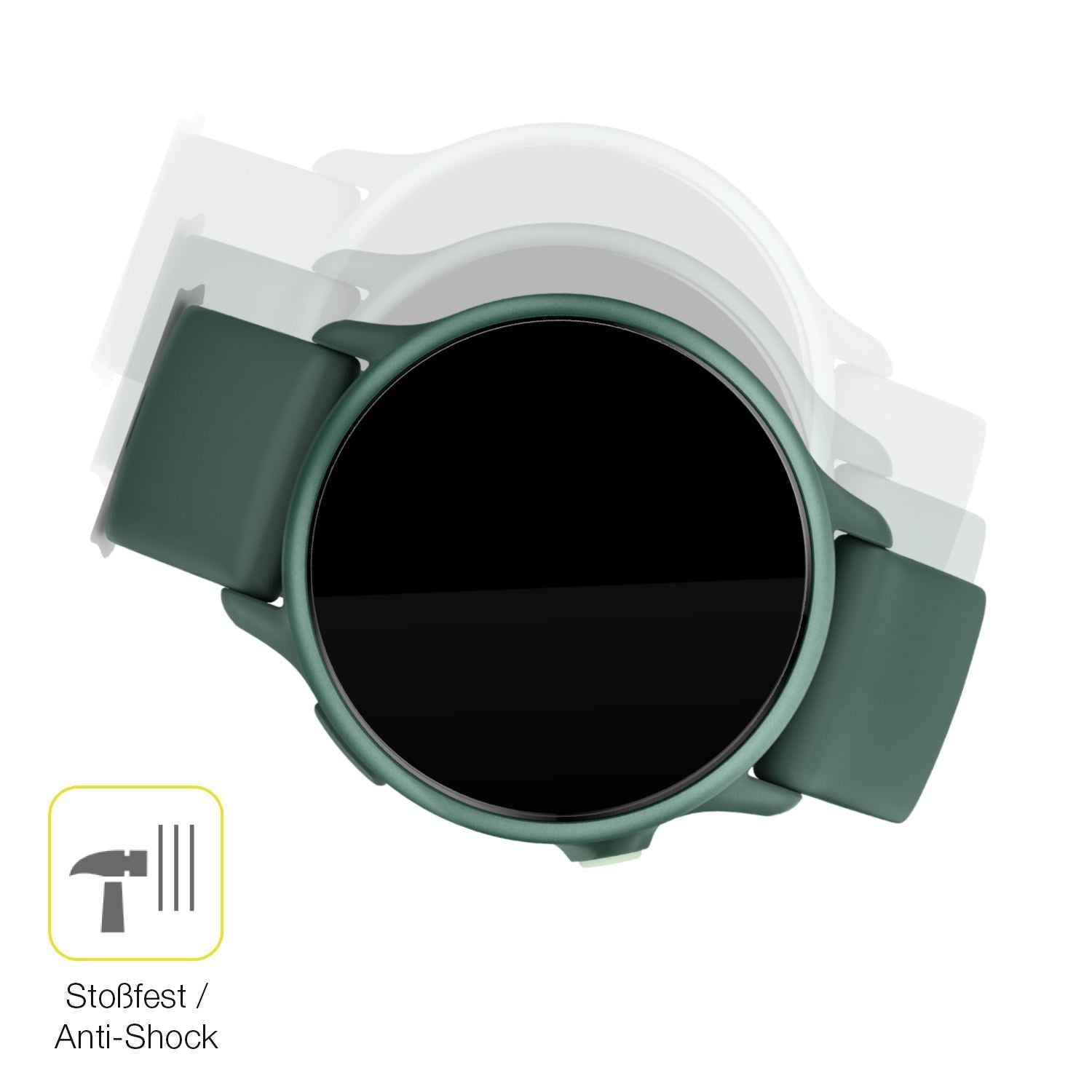 2x 3D Full Cover Schutzfolie für Garmin vivoactive (4)